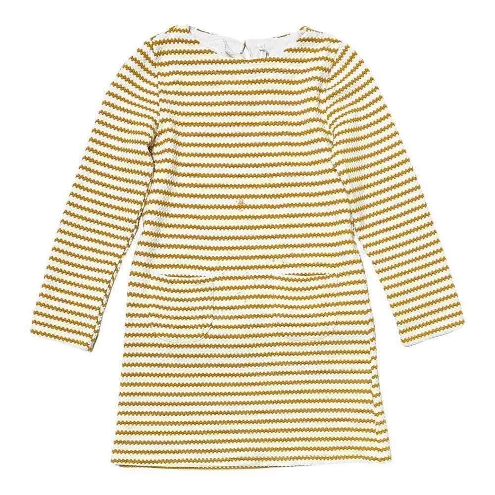 Yd textured 60s style striped sheath dress